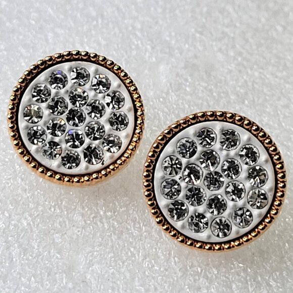 Tiny Dainty White Earrings - Picture 2 of 9